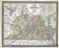 State Map, Virginia 1850 State Map